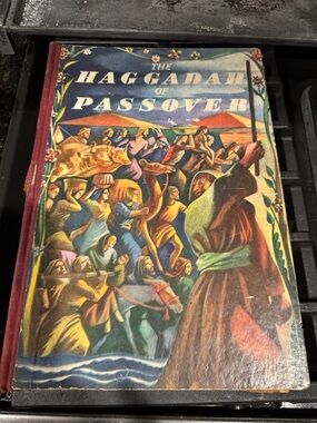 Illustrated Hebrew Haggadah with Blue & Multicolor Cover